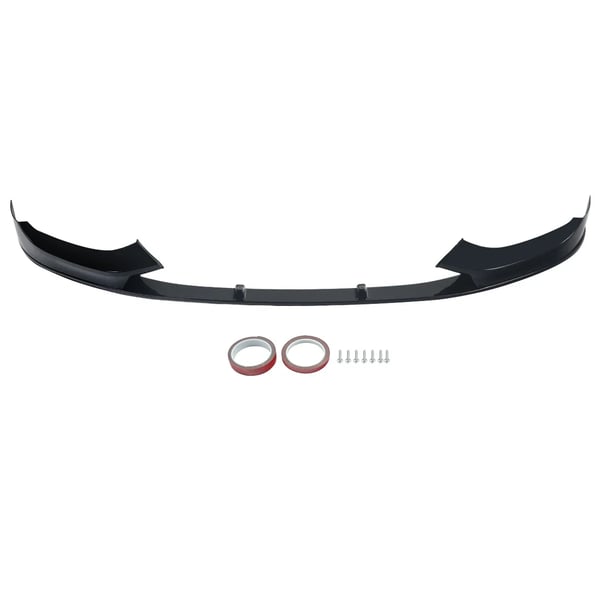 Front Bumper Lip Spoiler, M Performance Design, Nem Installation,glansende sort