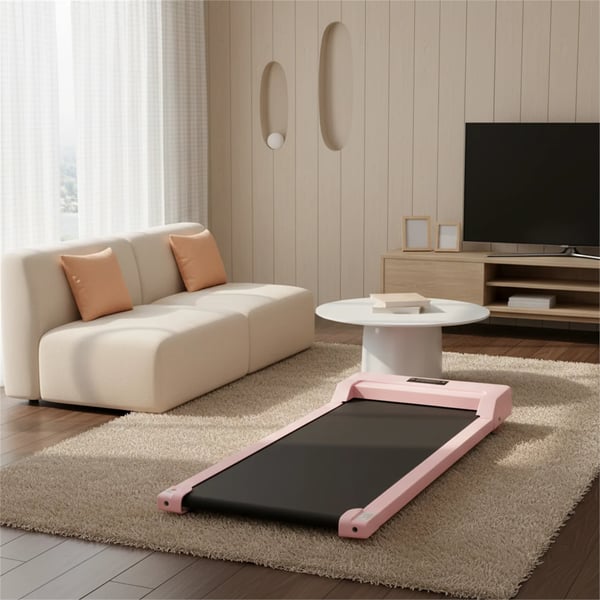Løbebånd, LED-skærm, Justerbar hastighed,Pink