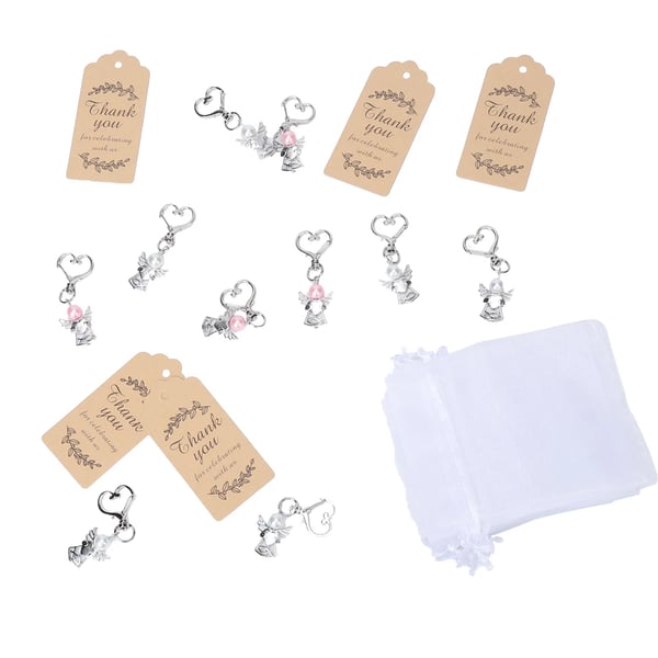 Vagthund Pendanter, Elegante Gaver, Alsidige til Fejringer,20PCS, Rosa og Hvid