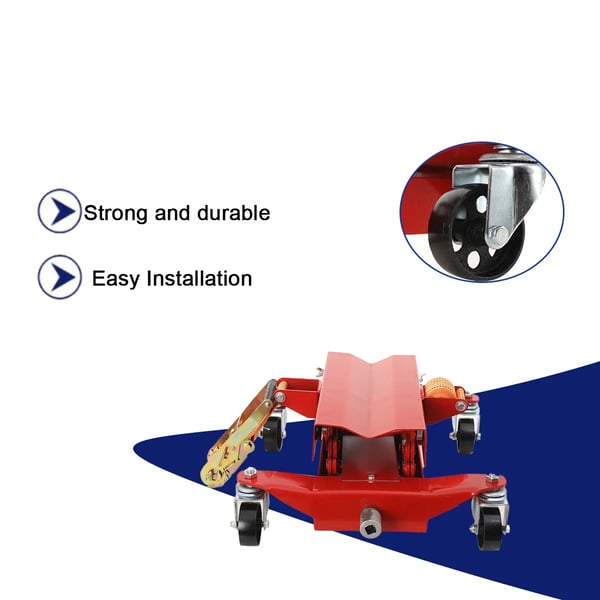 Motorcykel Løfteplatform, Kapacitet 200 kg, Højdeområde 185-590 mm, Bunden Dimensioner 420 x 400 mm, Drivestik Størrelse 1/2" Sq. Dr.