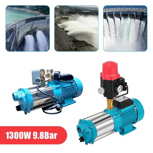 Vandpumpe, Høj Flow Rate, Rustfrit Stål Konstruktion,220-230 V, EU