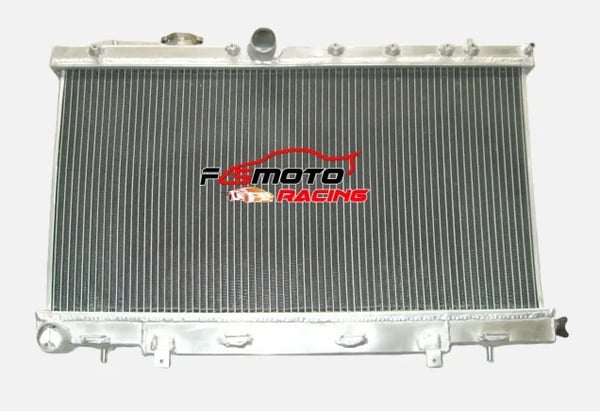 Køler, 2-rækket aluminiumdesign, passer til Subaru Impreza WRX STI (2002-2007), forbedret køling, let konstruktion