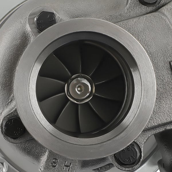 Turbocharger, 0.63 A/R, T3 Flange, V-Band Flange, 420HP Boost, Journal Bearing