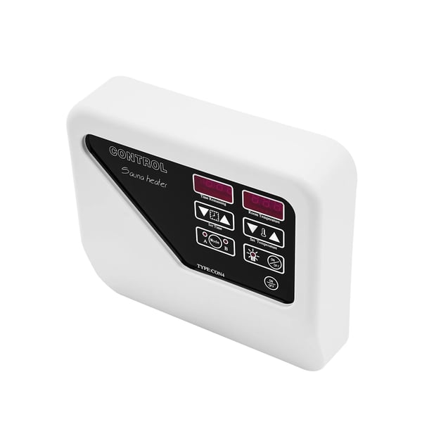 Sauna Temperatur Controller, Væghængt, Dobbelt Driftsmode,hvid
