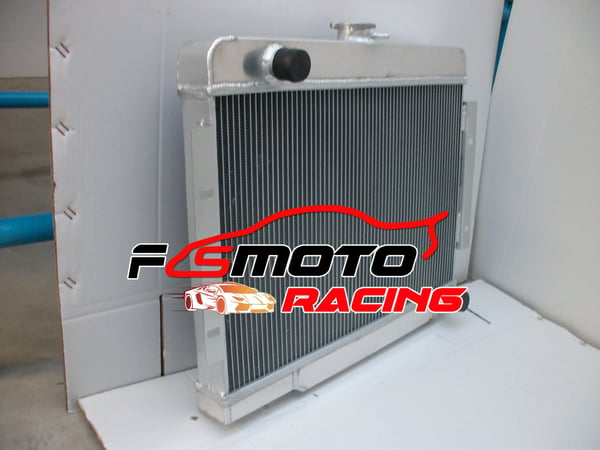 Aluminiumradiator, V8-konverteringskompatibel, integreret transmissionskøler, holdbar konstruktion