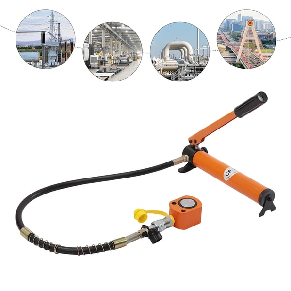 Hydraulinen tunkki, 10T kapasiteetti, manuaalinen käyttö,Appelsiini