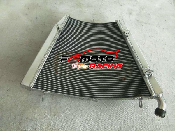 Radiator, Aluminium Materiale, Øget Kølekapacitet, Kompatibel med Højtydende Motorcykel 2006-2007, TIG Svejset, Inkluderer Venstre og Højre Enheder