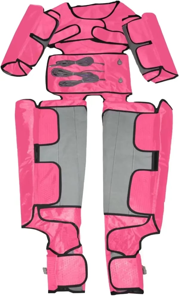 Lymfedrænage Massager, Justerbare Indstillinger, Multi-Dels Brug,pink