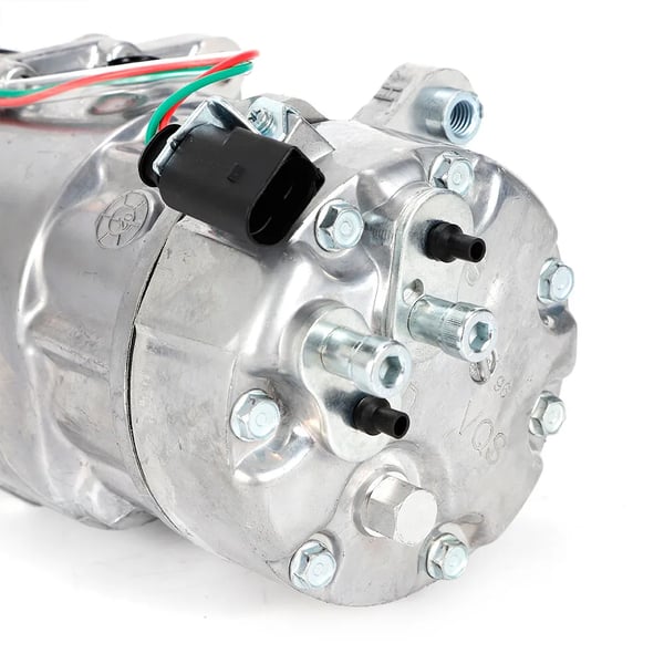 A/C Kompressor, 12V Drift, Kompatibel med Flera Märken,Silver