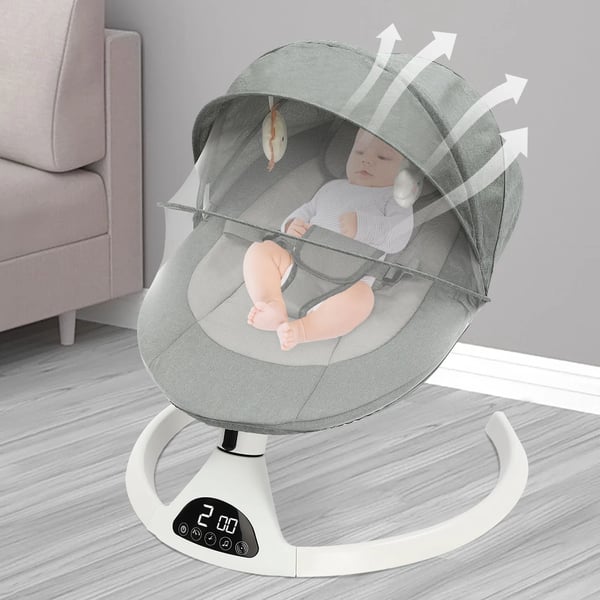 Babysving, Bluetooth Musik, 5 Hastighedsindstillinger,grøn