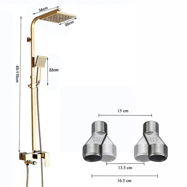 Bruserarmatur, Poleret Overflade, Moderne Stil,HVID