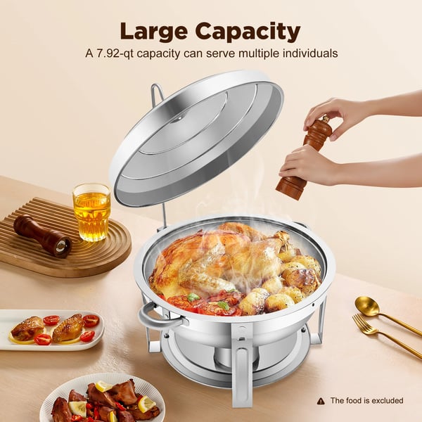 Chafing Dish, 7,5L Kapacitet, Moderne Design,7.5L