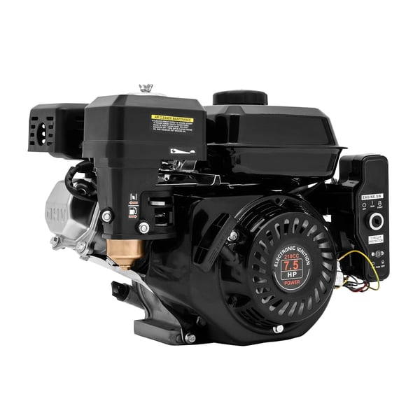 Benzinmotor 7,5HK, 210CC slagvolumen, hånd-/elektrisk start, lavt brændstofforbrug