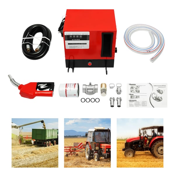 Dieselpump, 550W, 60L/min, 220V-240V, Självprimande, Gjutjärnsimpeller