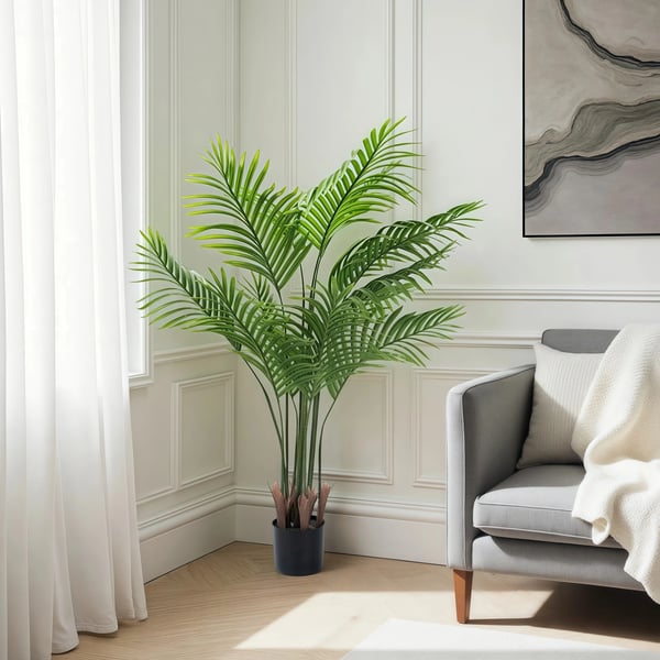 Kunstig Palmetræ, 130 cm Højde, Indendørs og Udendørs Dekoration,130cm(51in)