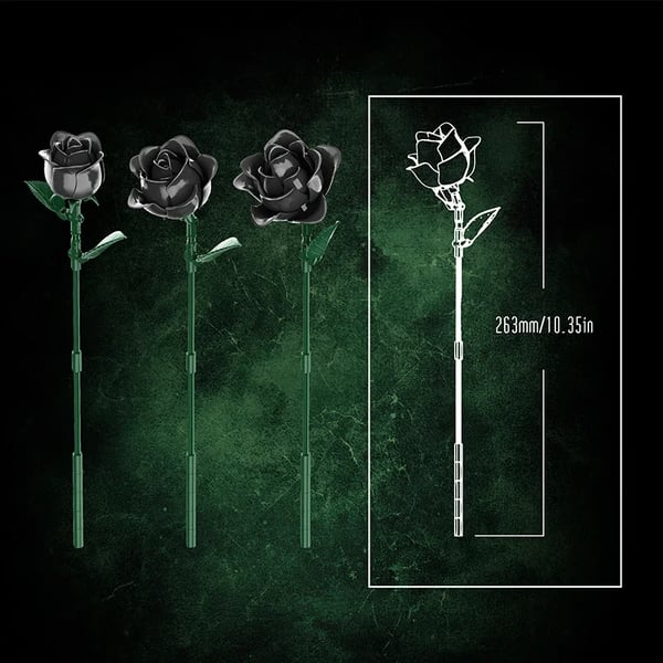 Samlingsmodel, DIY Blomsterarrangement, Ideel til Gaver,12PCS Rose