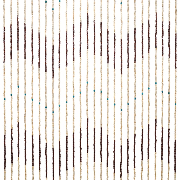 Træperle Dørgardin, Brun-Beige Farve, 31 Strenge,220x90cm, Brun-Beige