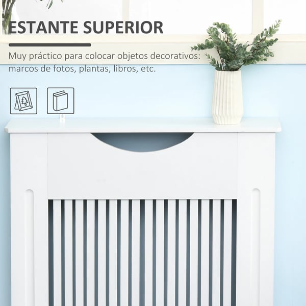 Radiator Dække, Anti-Tip Design, Moderne Æstetik,Hvid