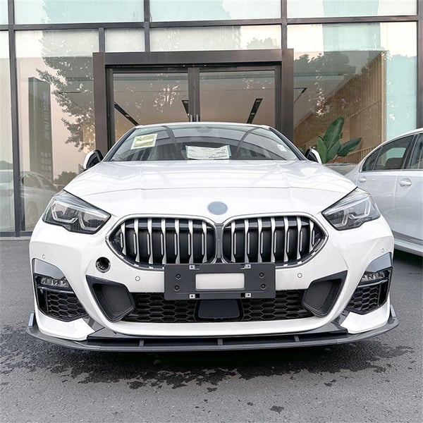 Front Bumper Lip Splitter, Aerodynamisk Design, Nem Installation, Kompatibel med BMW 2 Serie F44 2020-2023,sort