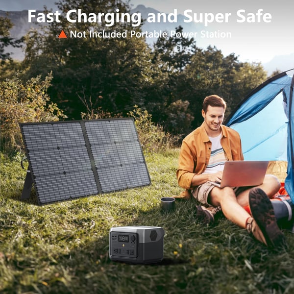 Solpanel, Bärbar Design, Hög Effektivitet,110W solpanel