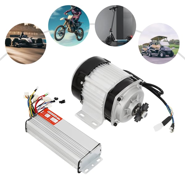 Elektrisk Tricycle Motor Kit, 750W Effekt, Børsteløs Design,Sølv