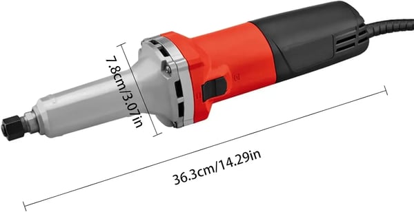 Mini lige sliber, 750W, Ø6 mm hals, 27000 omdr./min, Elektrisk, CE-certificeret