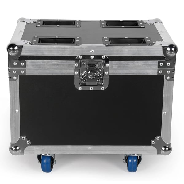 Luftfartssag til LED bevægelige hovedlys, høj kvalitet læder, indbyggede hjul, kun 1 stk. flightcase