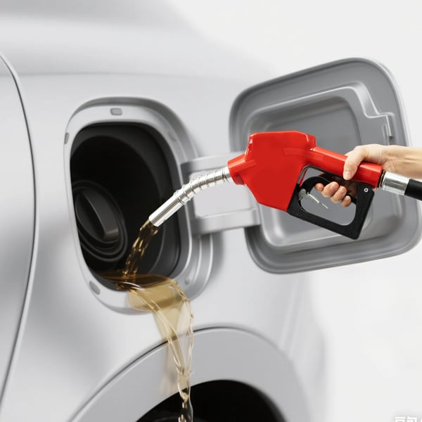 Dieselpumpe, selvprimende, høj gennemstrømning,Rød