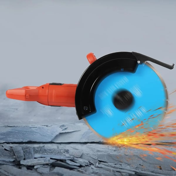 Elektrisk Betonsav, 3000W Effekt, 13,5 cm Skæredybde,EU, Rød