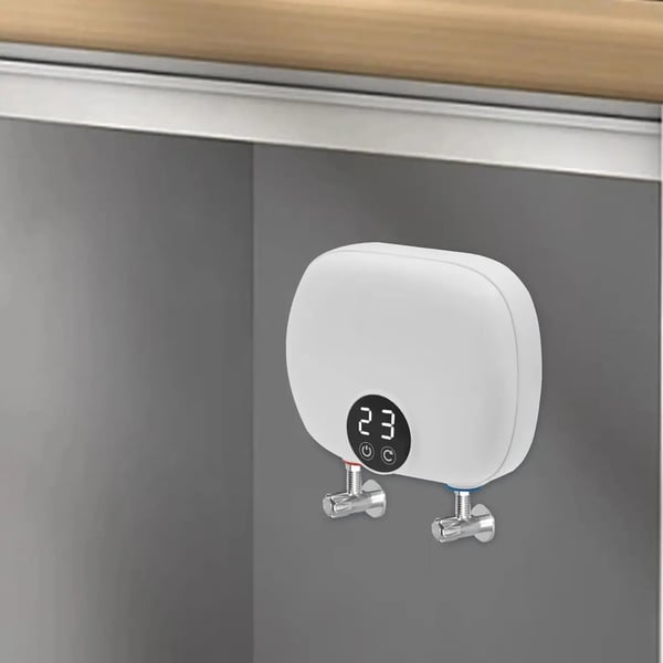 Øjeblikkelig Vandvarmer, Kompakt Design, Berøringsskærmskontrol,220V, HVID