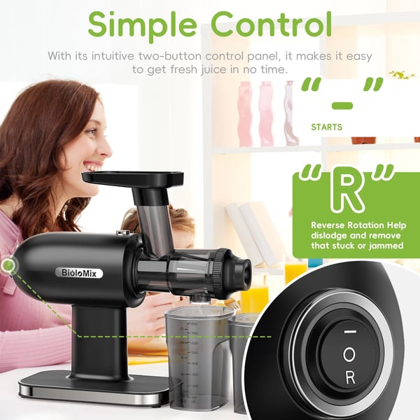 Mastikator Juicer, Høj Saftudbytte, Stille Drift,SJ-012, EU