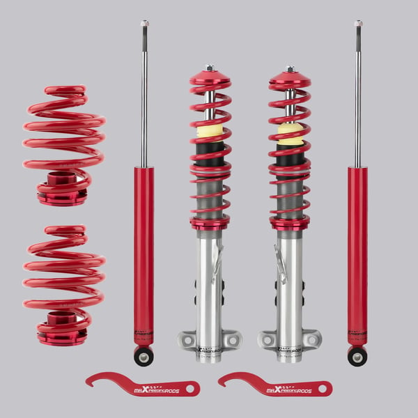 Fjedersæt, Fjedersats Foran 8 kg/mm, Fjedersats Bag 10 kg/mm, Justeringsområde 35mm-75mm, Samlet Længde Foran 445mm-585mm, Kompatibel med BMW