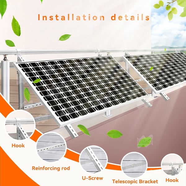 Solpanelbeslag, Holdbar Konstruktion, Alsidig Installation,Solbracket