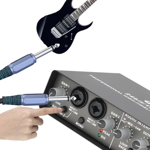 Audiointerface, 24bit/192KHz kvalitet, dual kanal indgang,Q24