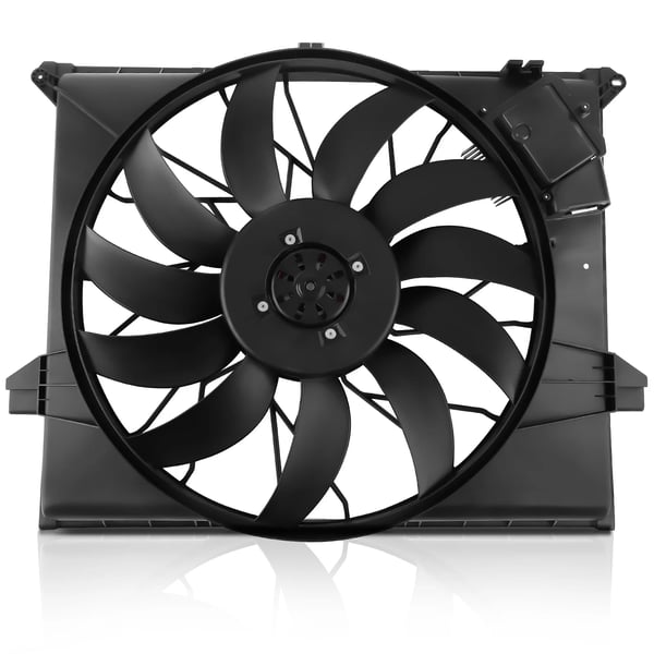 Ventilator- og skærmmontering, elektrisk drev, 11 ventilatorblade, 1900 RPM hastighed, 79 cm længde, 62 cm bredde