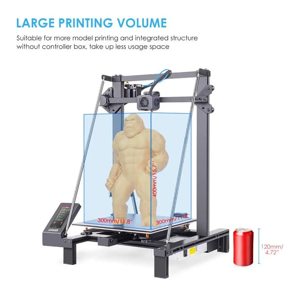 3D-printer, stille drift, brugervenligt interface,Længere LK5 Pro