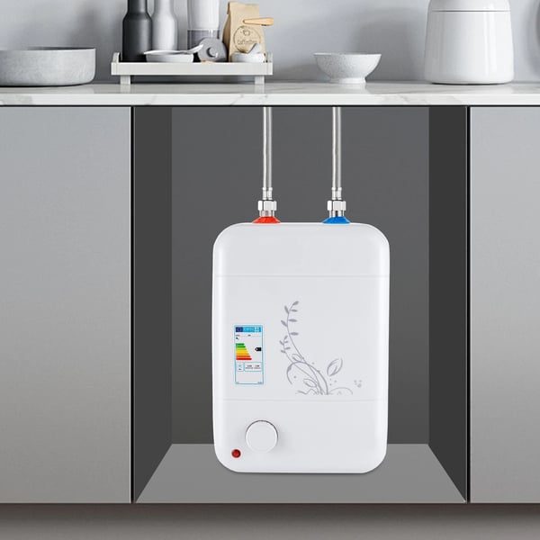 Elektrisk varmtvandsbeholder, kompakt design, justerbar temperatur,HVID