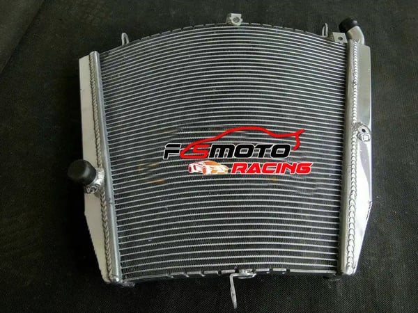 Radiator, Aluminium Materiale, Øget Kølekapacitet, Kompatibel med Højtydende Motorcykel 2006-2007, TIG Svejset, Inkluderer Venstre og Højre Enheder