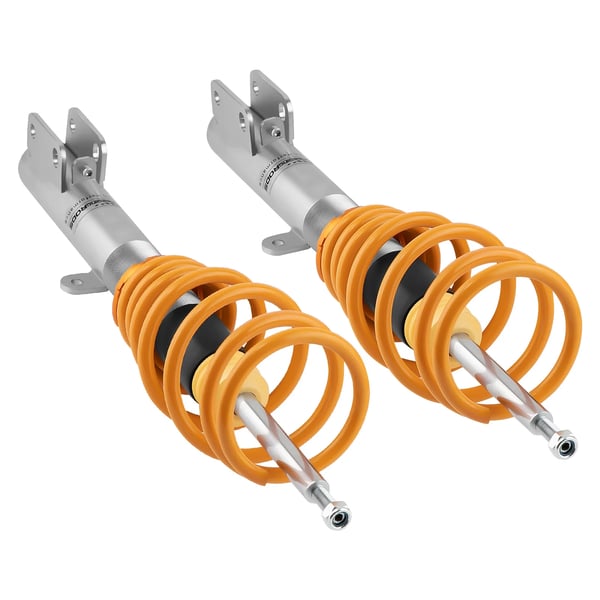 Coilover affjedringskit, justerbar sænkning 0-60mm, forbedrede fjederhastigheder foran 3kg/mm, bagpå 4kg/mm