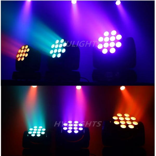 12X12W LED Liikkuva Päävalaisin, 144W Teho, Korkea Valovirta,Eu plug in Finnish is "Eu-plugi", 1 kpl hinta