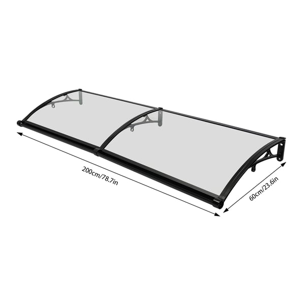Markiser, Aluminiumlegering Konstruktion, Alsidig Udendørs Brug,sort