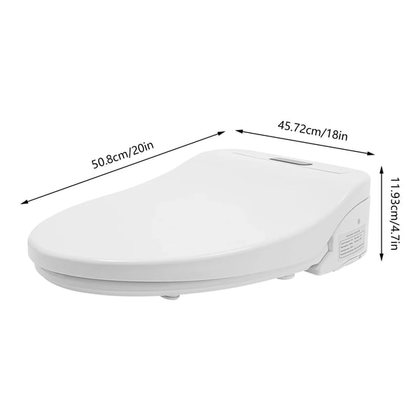 Bidet-wc-istuin, LED-valo, kaukosäädin,VALKOINEN