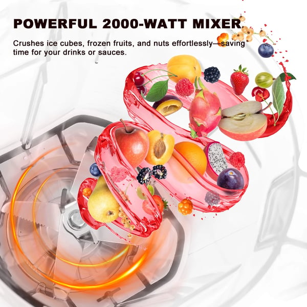 Multifunktionell Kökshandmixare, 2000W Effekt, 9 Hastighetsinställningar,EU, svart