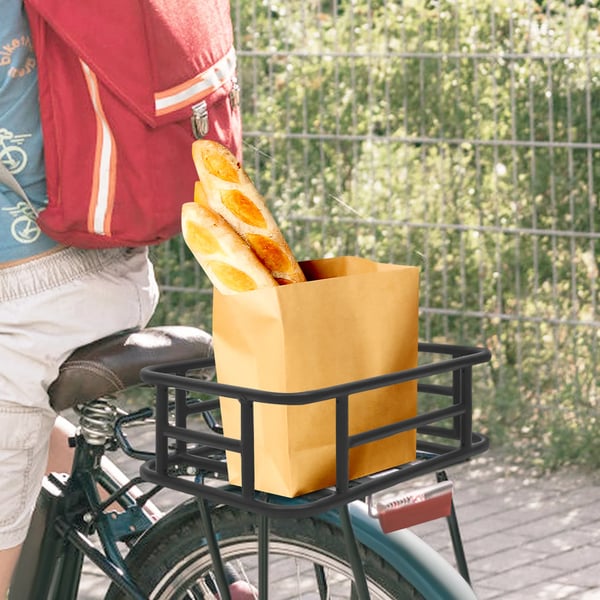 Cykelkurv, 25 kg belastningsevne, alsidige monteringsmuligheder,sort