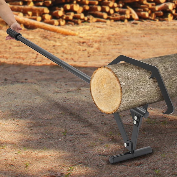 Wood Lifter, Justerbart Design, Høj Belastningskapacitet, Rustbestandigt Stål,sort