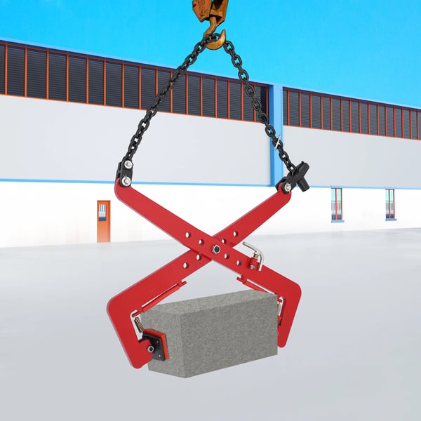 Løfteklemme, 500kg kapacitet, justerbar chuck 33-70cm, legeringsstål og gummi, moderne design, 16.8kg brutto vægt