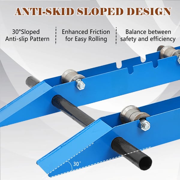 Betalingsstand, fortykket stålplade, 30 cm til 120 cm tromlekompatibilitet, solidt stålhjul, høj holdbarhed, justerbart baghjul
