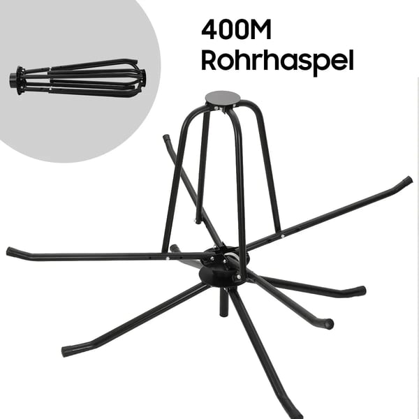 Rørspole Dispenser, DC01 Stål, Kompatibel med 600m Rør, Brugervenlig Samling, Understøtter PERT og PEX, Holdbart Design