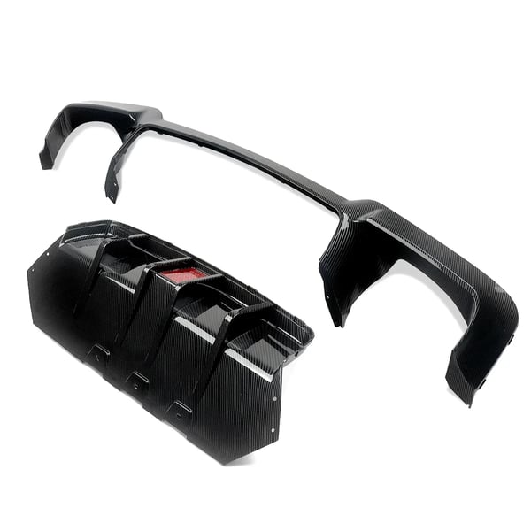 Bageste kofanger diffuser, direkte erstatning,Kulfiberlook
