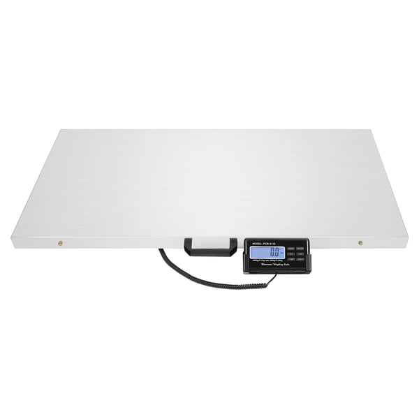 Dyreskala, LCD-skærm, 300 kg kapacitet,Sølv